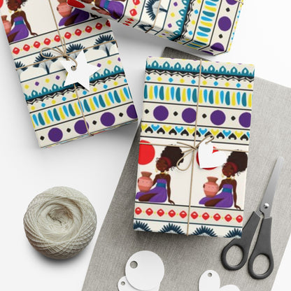 African Woman – Beautiful, You Are! Premium Gift Wrapping Paper Sheets