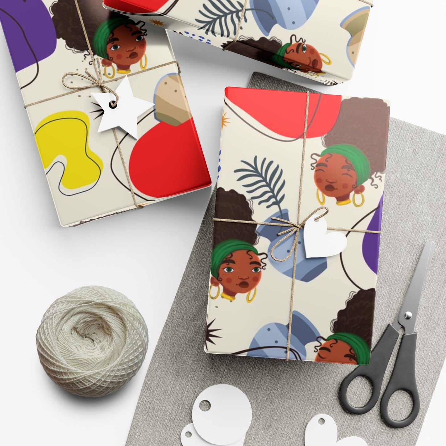 African Woman – Beautiful, You Are! – Gift Wrapping Paper Sheets