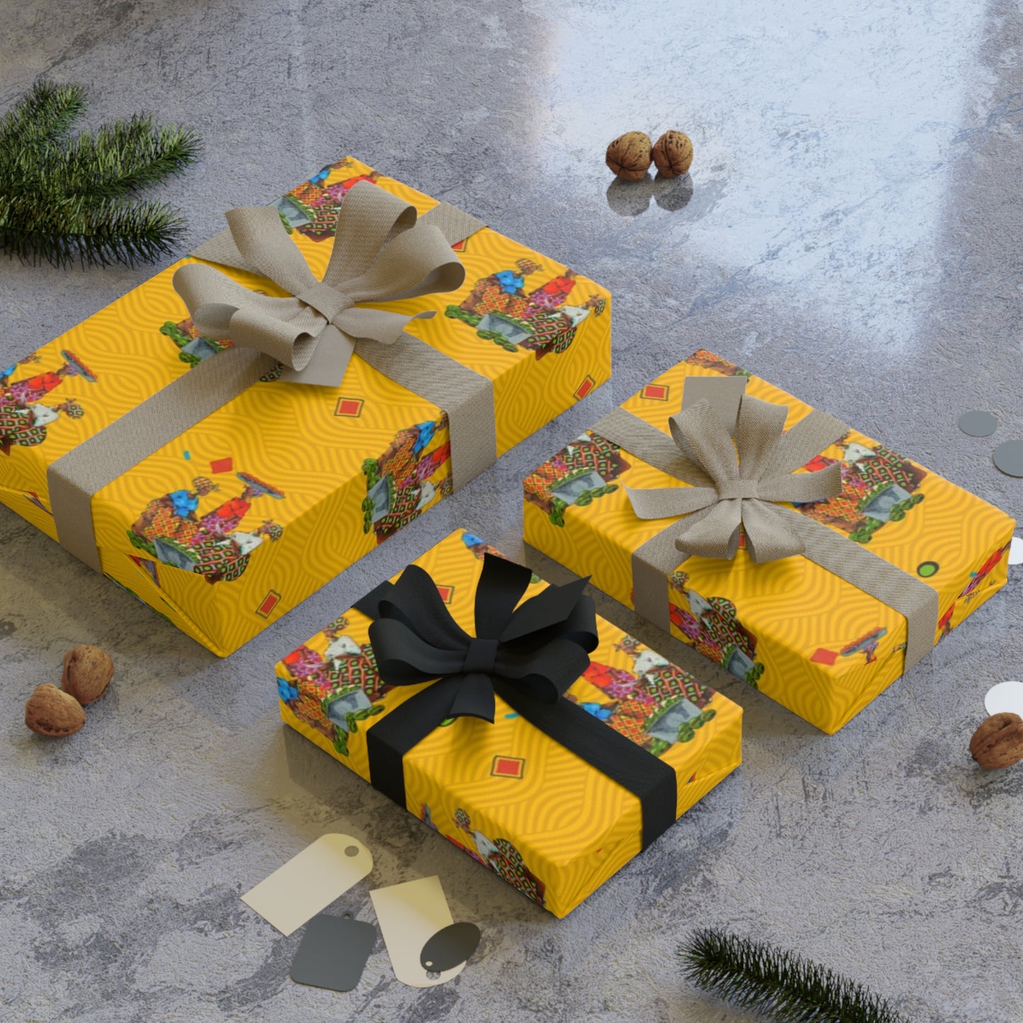 Traditional African Housewives, Strong Head of Households Gift Wrapping Paper Rolls
