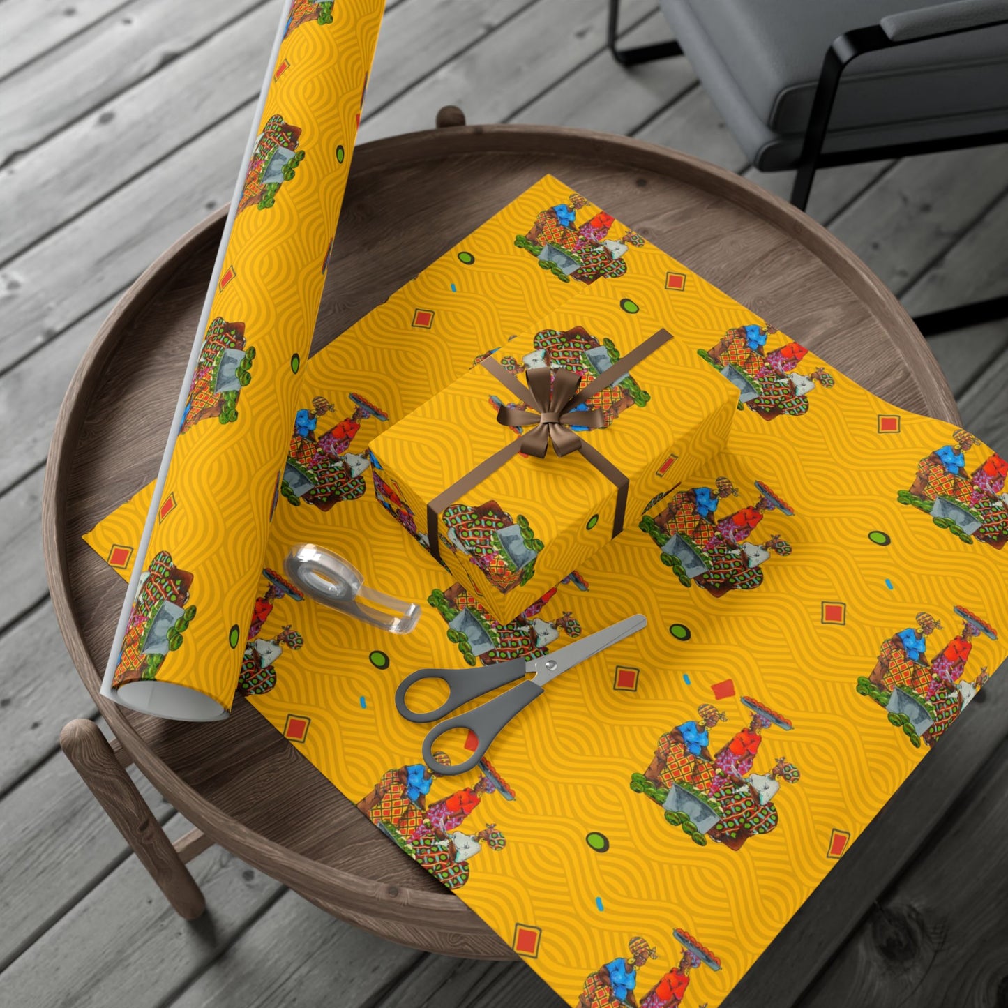 Traditional African Housewives, Strong Head of Households Gift Wrapping Paper Sheets