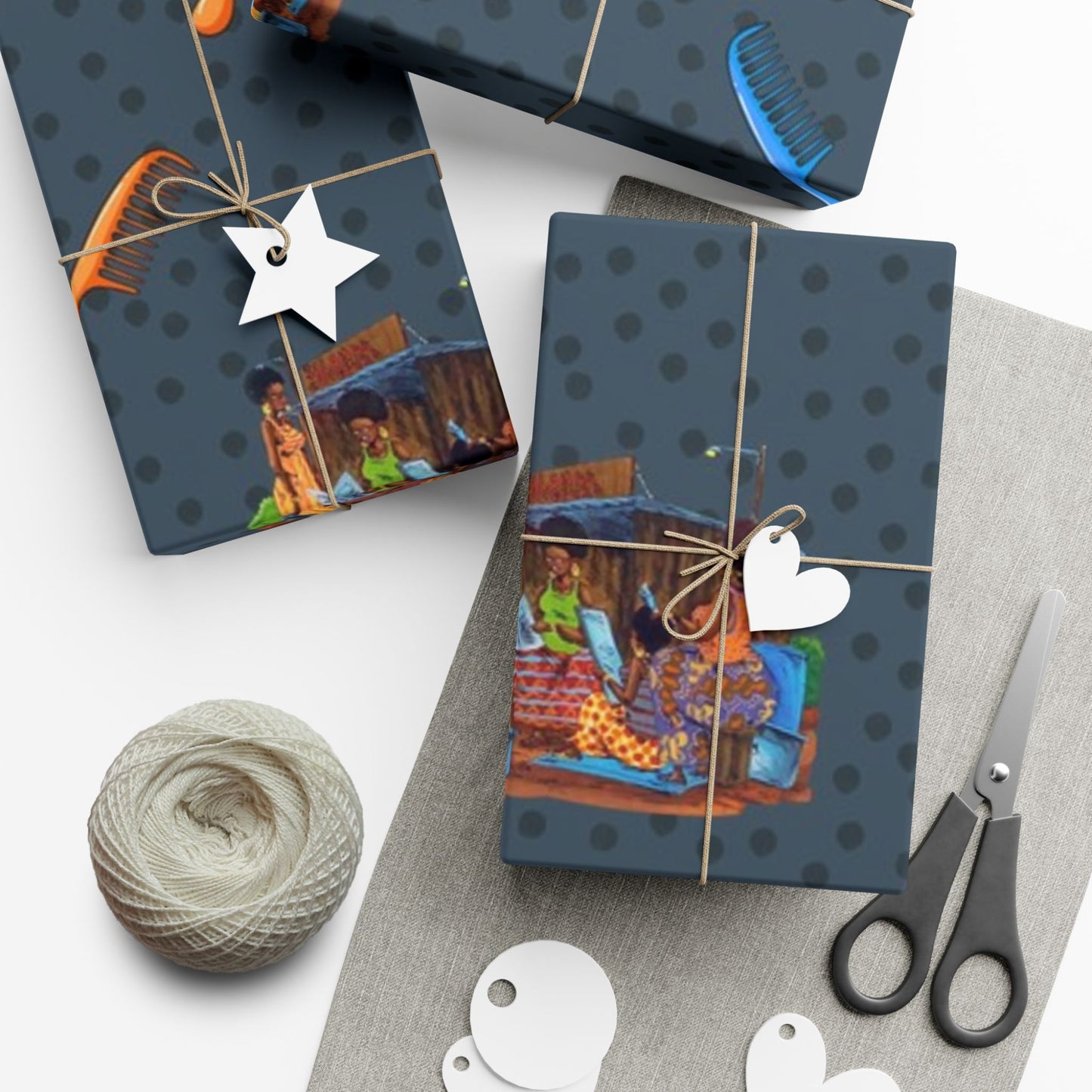 Traditional African Housewives, Strong Head of Households Gift Wrapping Paper Sheets