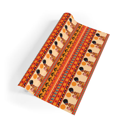 At the Sunset Portrait – Vibrant African Gift Wrapping Paper Rolls