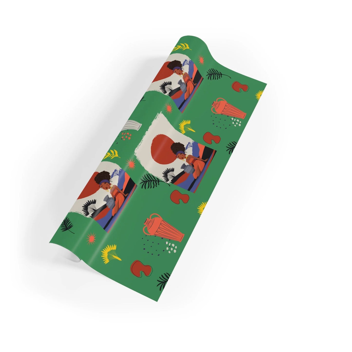 At the Sunset Portrait – Vibrant African Gift Wrapping Paper Rolls