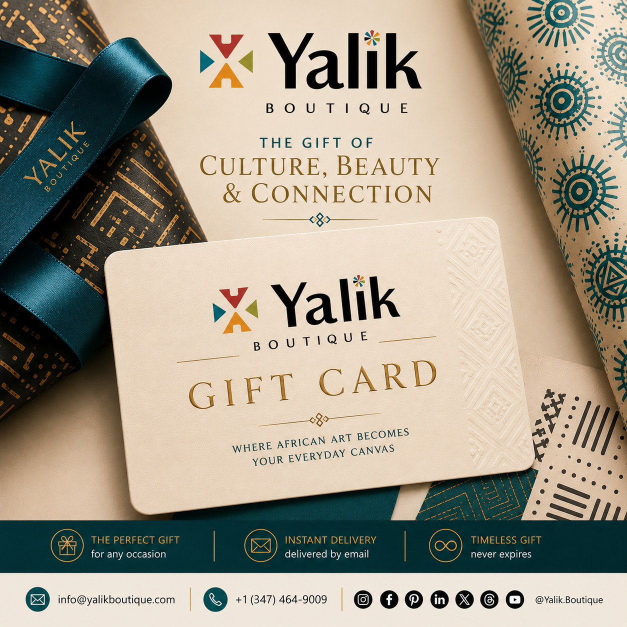 Gift Cards: The Gift of Culture, Beauty & Connection