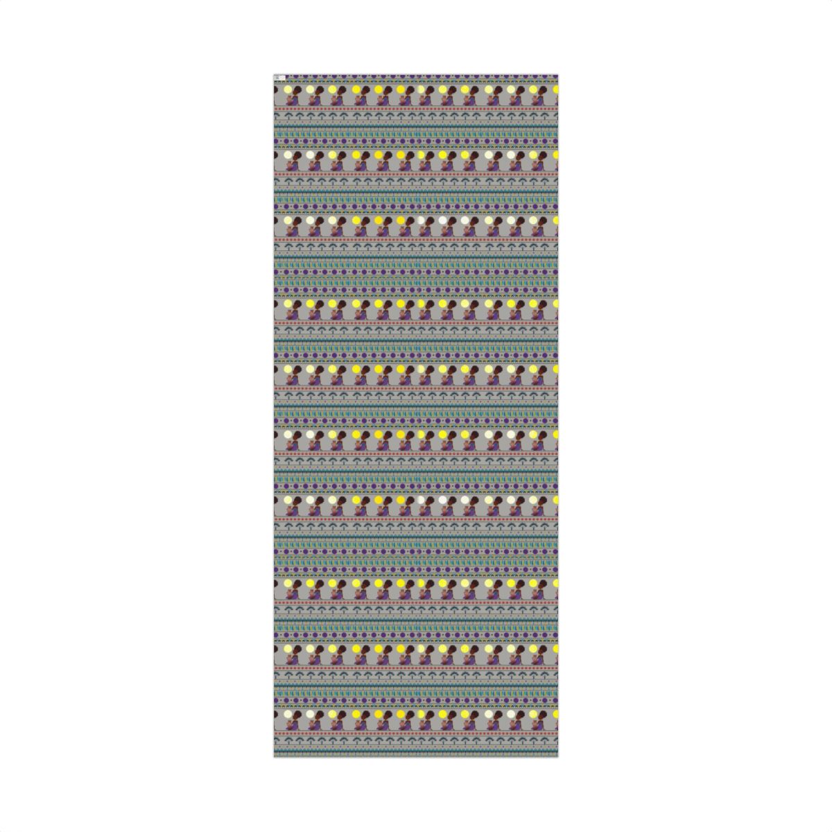 Metallic Elevated Ink – At the Sunset Portrait – Vibrant African Gift Wrapping Paper Sheets