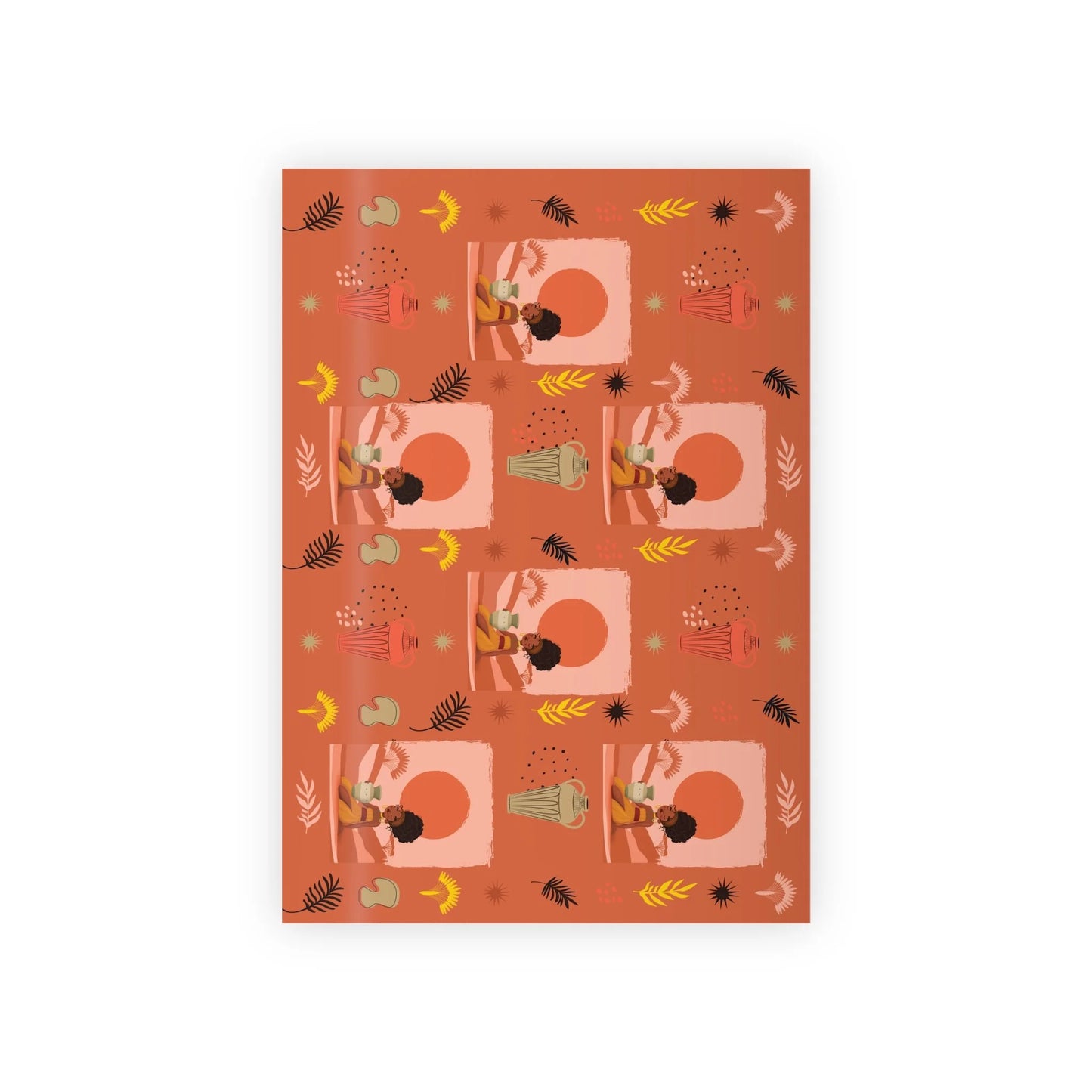 At the Sunset Portrait – Vibrant African Gift Wrapping Paper Rolls
