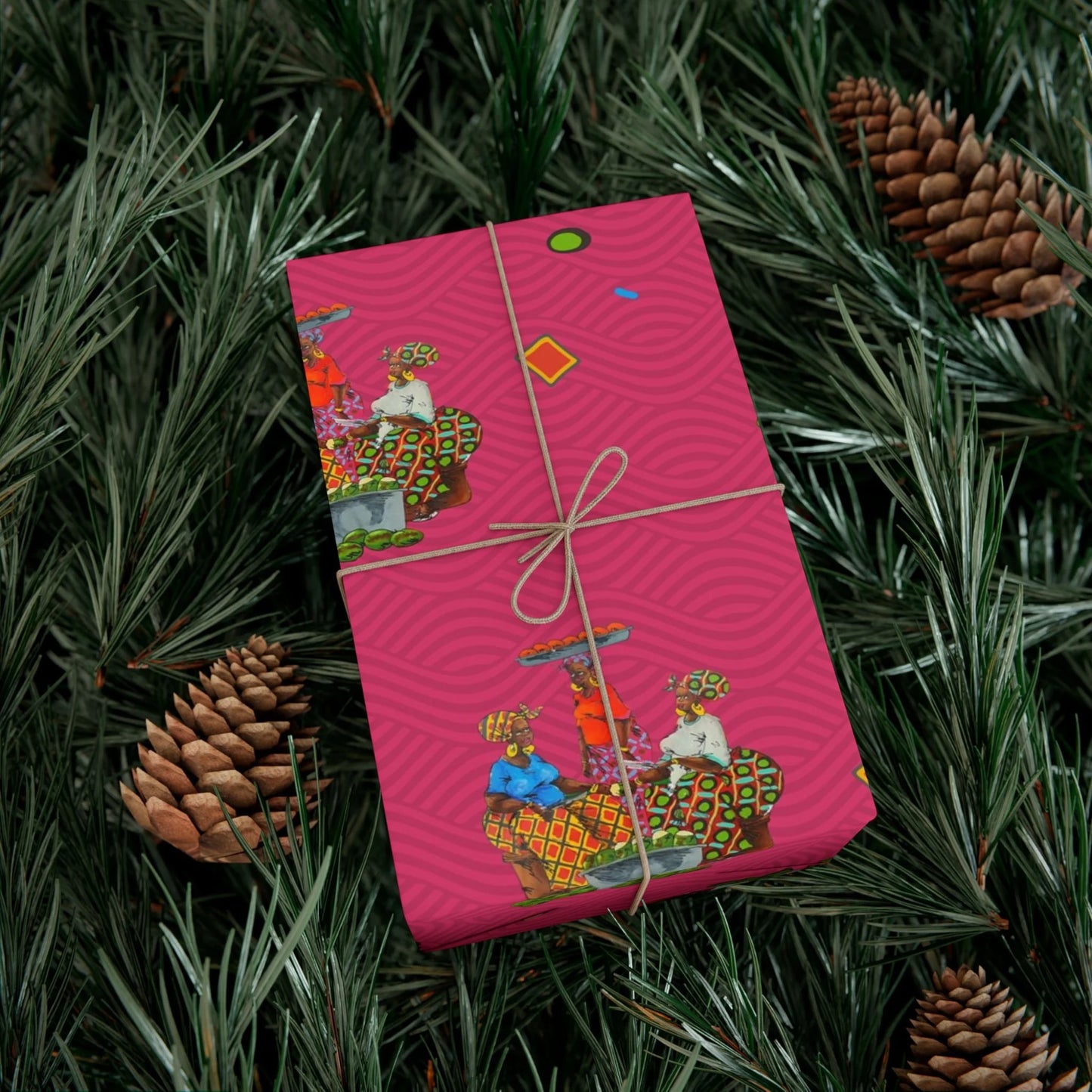 Traditional African Housewives, Strong Head of Households Gift Wrapping Paper Sheets