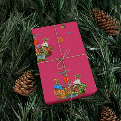 Traditional African Housewives, Strong Head of Households Gift Wrapping Paper Sheets