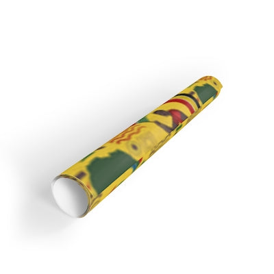 Metallic Elevated Ink - African Independence Day Wrapping Paper Sheets