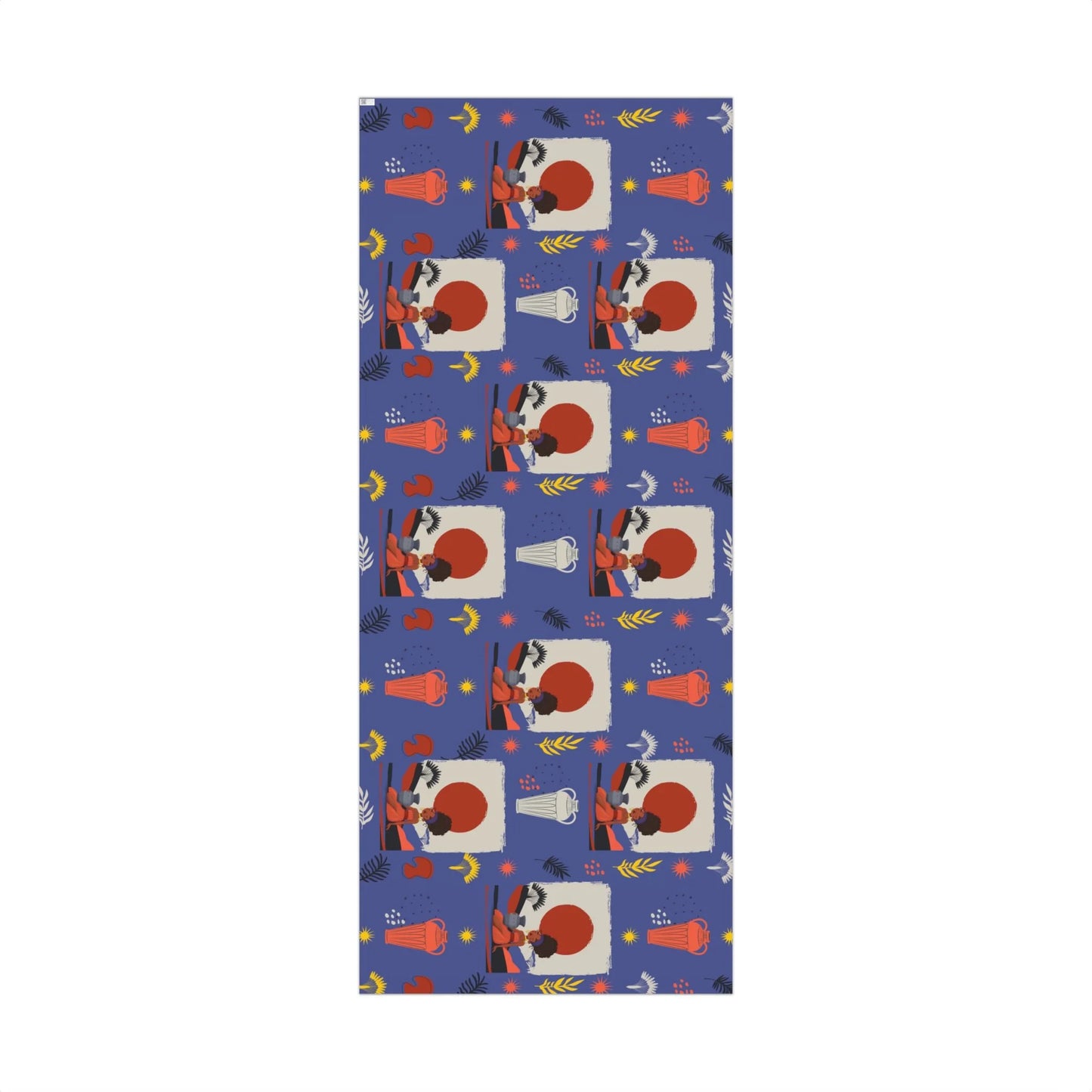 At the Sunset Portrait – Vibrant African Gift Wrapping Paper Sheets