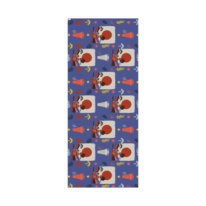 At the Sunset Portrait – Vibrant African Gift Wrapping Paper Sheets