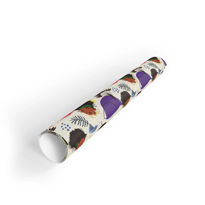 Metallic Elevated Ink - African Woman – Beautiful, You Are! Gift Wrapping Paper Sheet