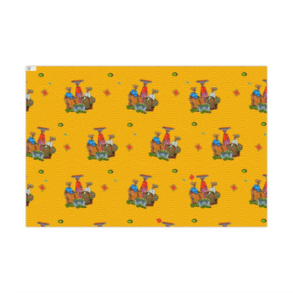 Traditional African Housewives, Strong Head of Households Gift Wrapping Paper Sheets