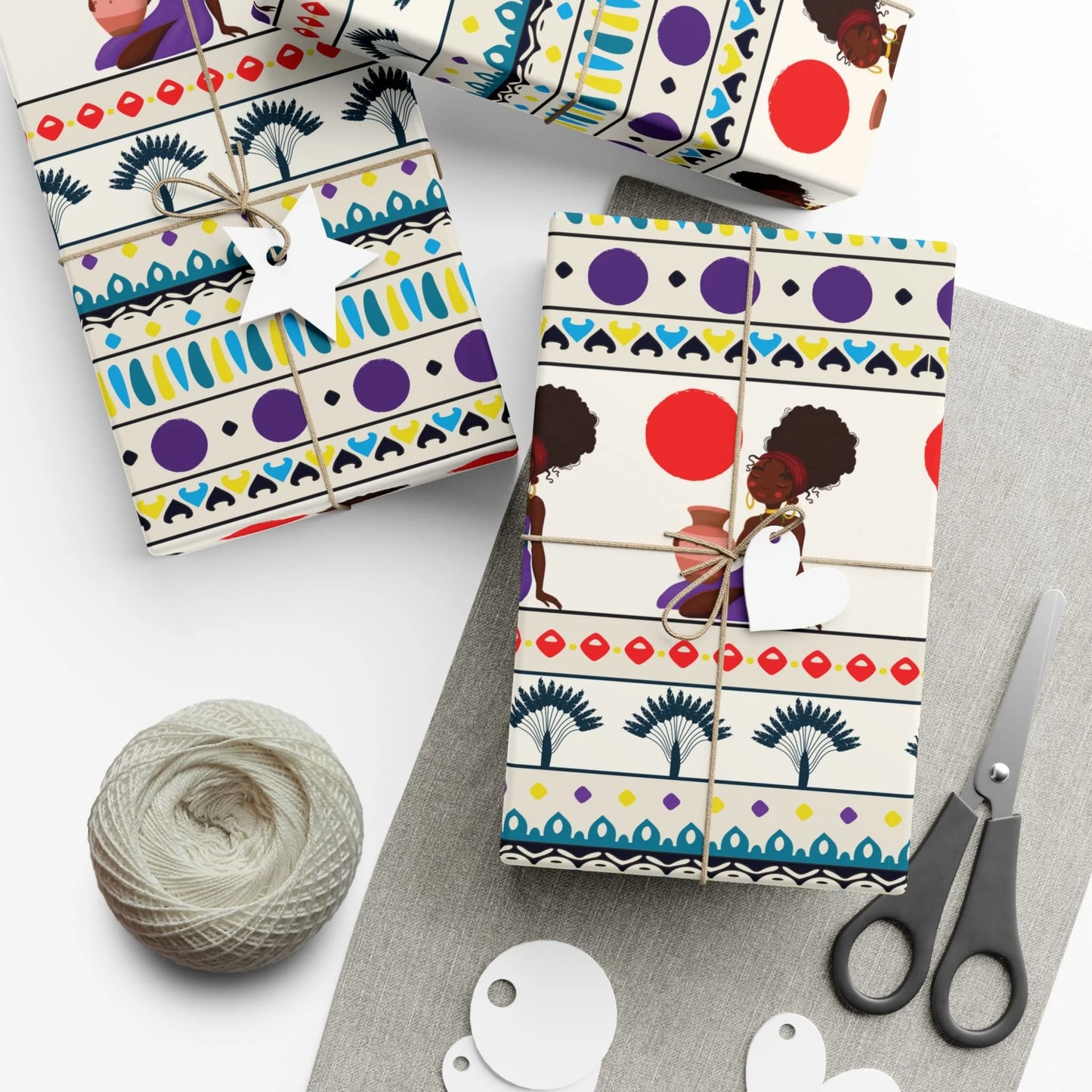 African Woman – Beautiful, You Are! Premium Gift Wrapping Paper Sheets