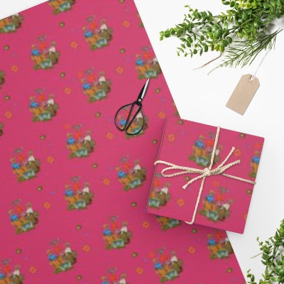 Double-Sided Gift Wrapping Papers - Vibrant African Gift Wrapping Sheet