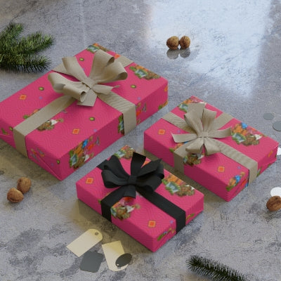 Double-Sided Gift Wrapping Papers - Vibrant African Gift Wrapping Sheet