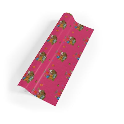Double-Sided Gift Wrapping Papers - Vibrant African Gift Wrapping Sheet