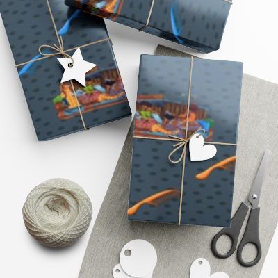Metallic Elevated Ink - Wrapping Paper Sheets